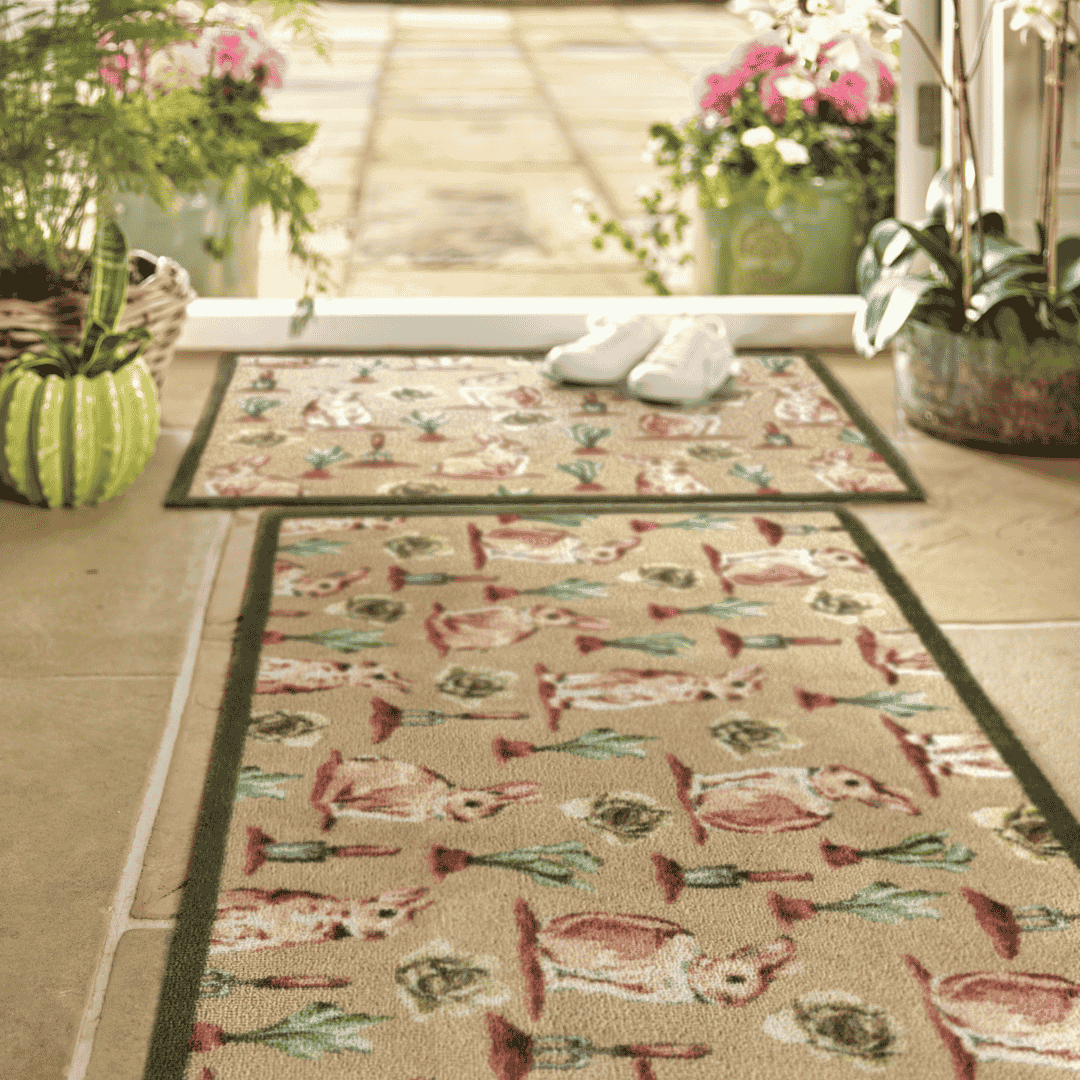 Hug Rug Doormat Allotment Bunnies