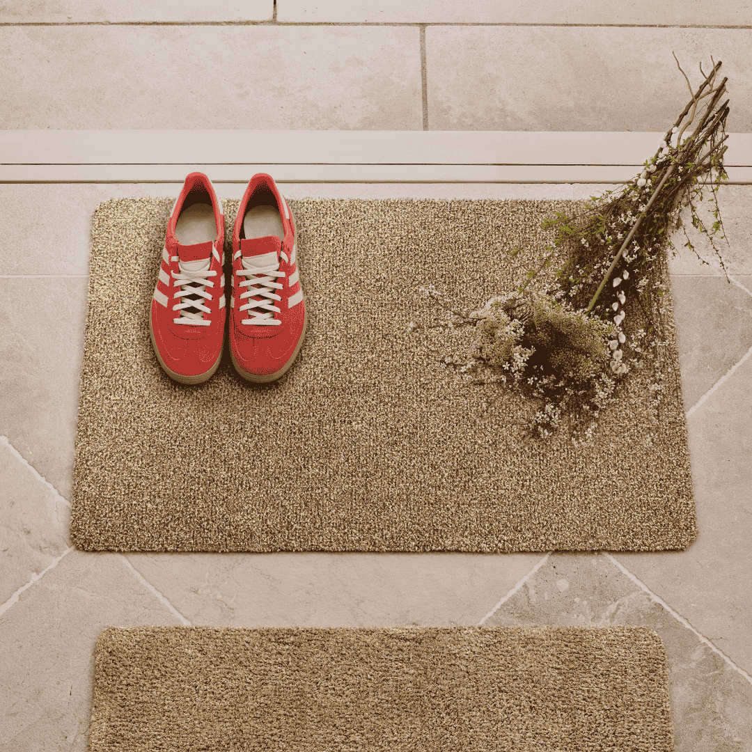 Hug Rug Doormat Plain Fleck Stone