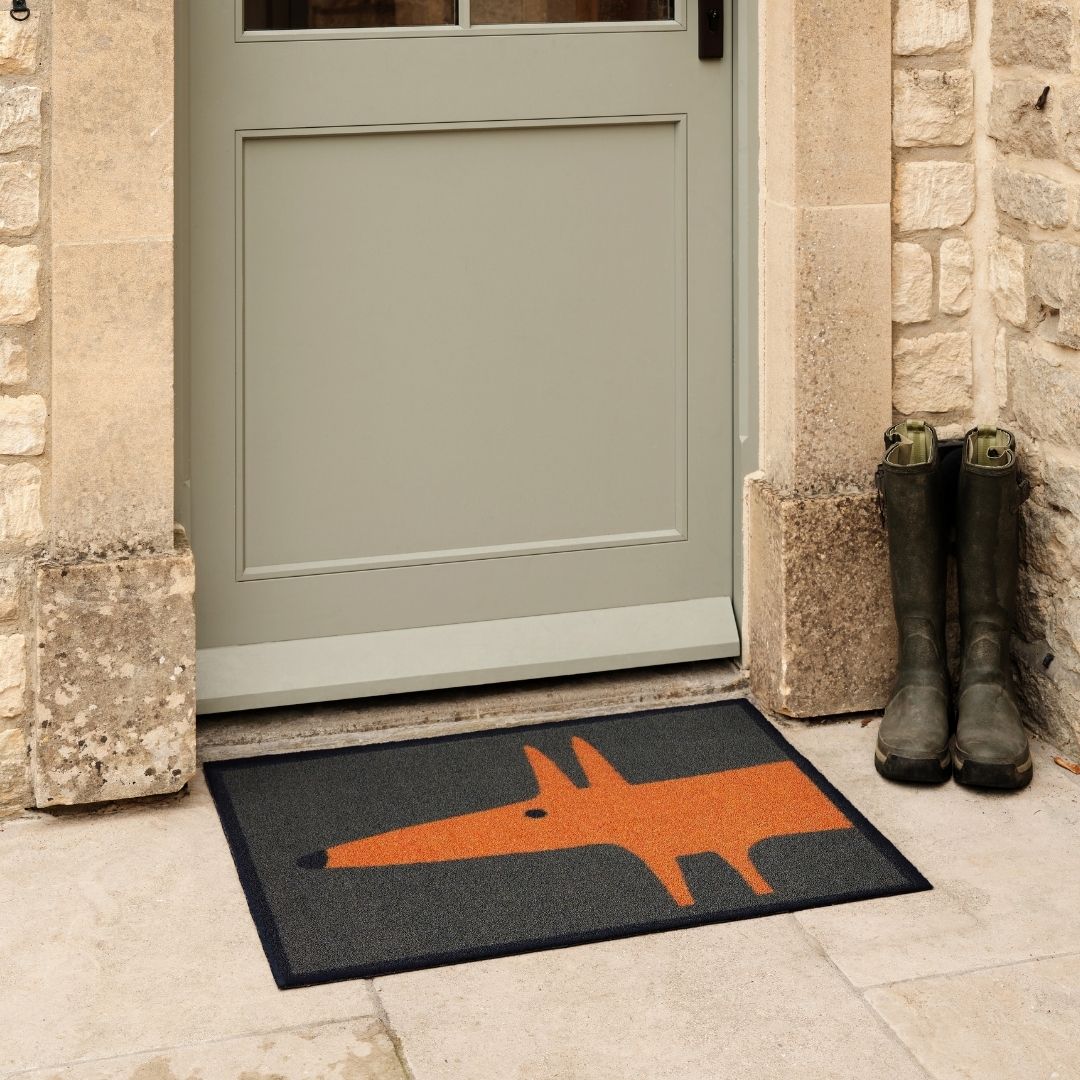Hug Rug Doormat Mr Fox Orange