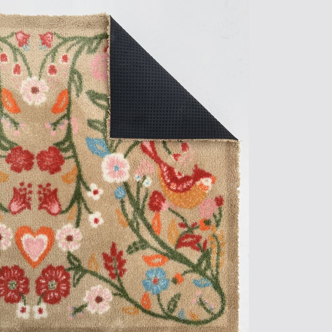 Hug Rug Doormat Garden Lovebirds