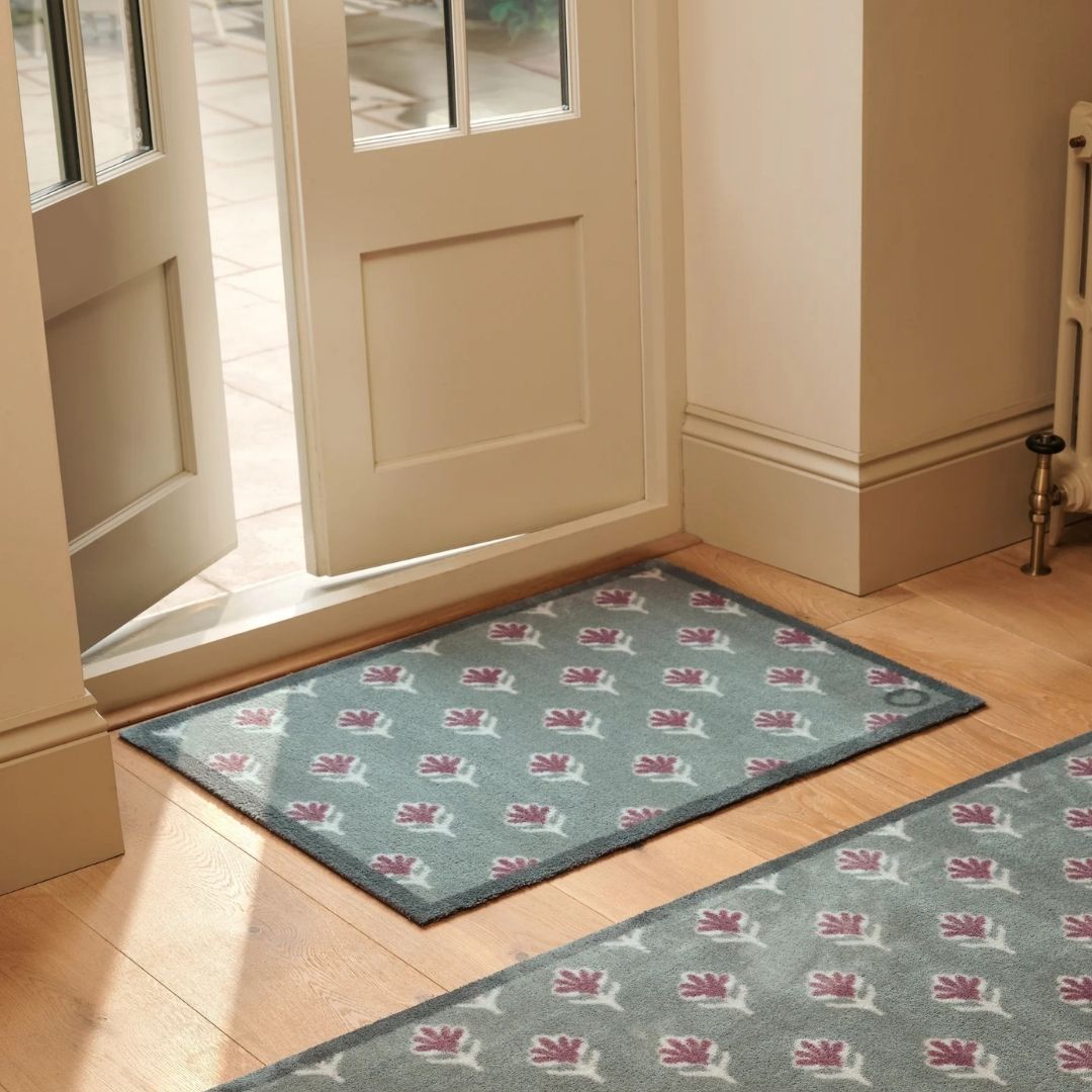 Hug Rug Doormat Ditsy Floral Green