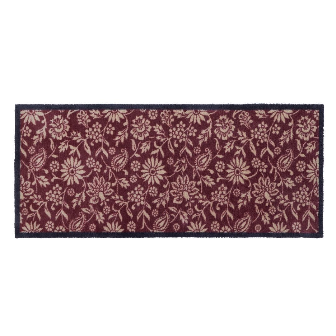 Hug Rug Runner Paisley Floral Burgundy