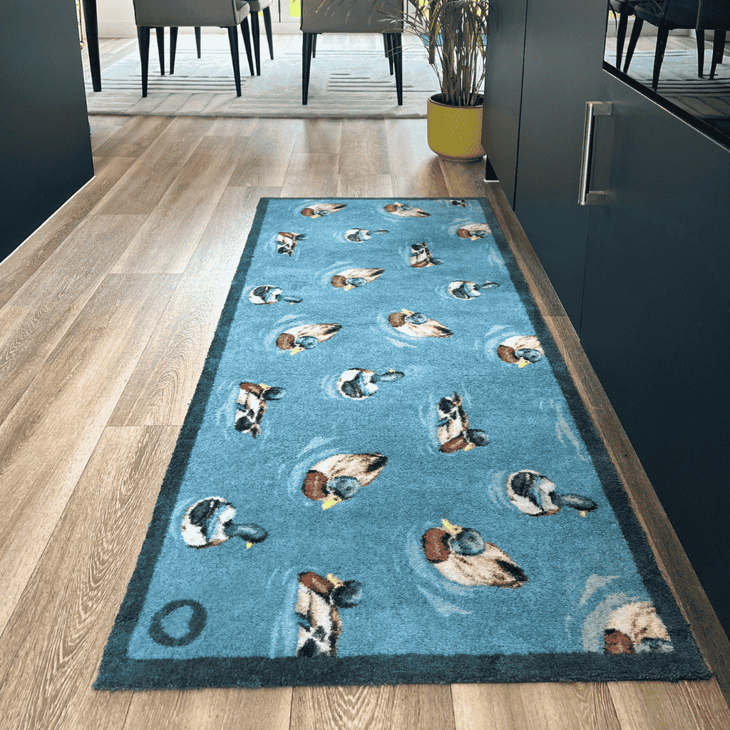 Hug Rug Swimming Ducks Runner | Eco-Friendly Dirt Trapping Mat | The ...