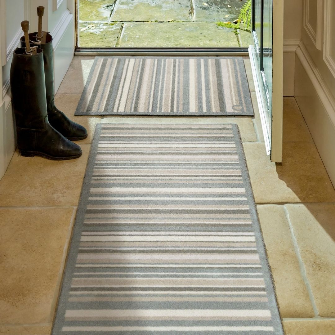 Hug Rug Runner Sage Stripe