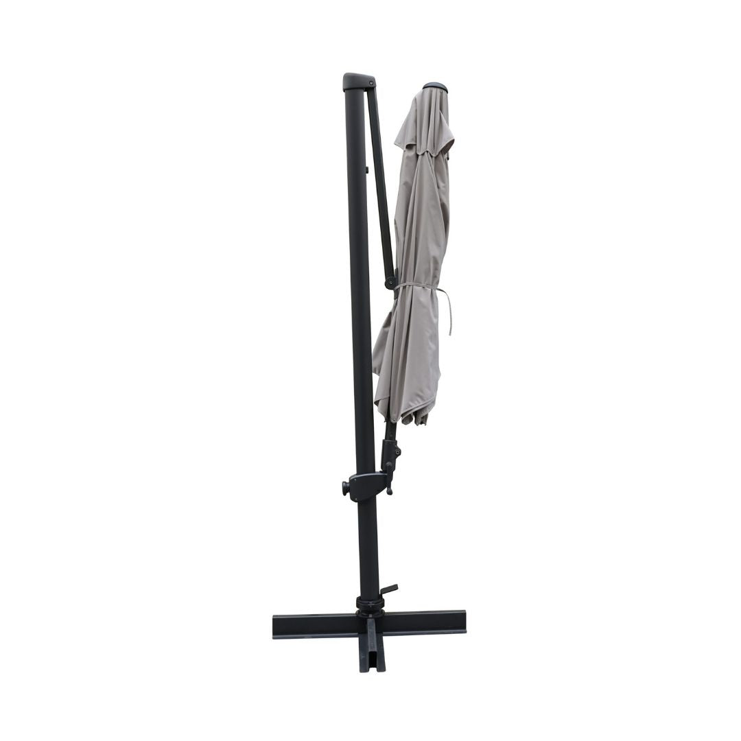 Kettler Aura Free Arm Round Parasol 3m - Stone