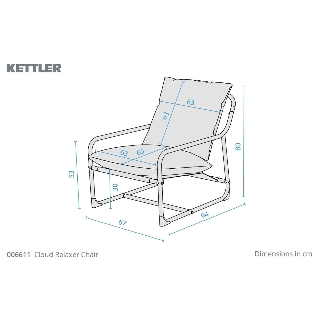 Kettler Cloud Relaxer Aluminium Chair - Green