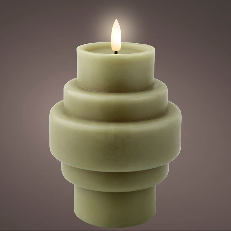 LED Christmas Candle Wax Green