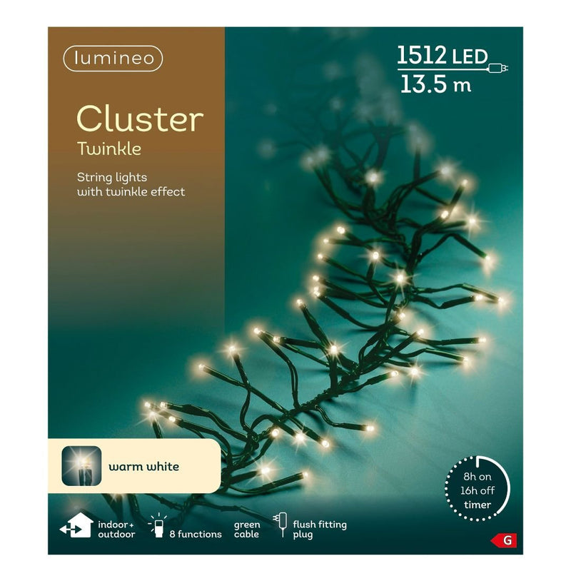 LED Cluster Christmas Lights Warm White