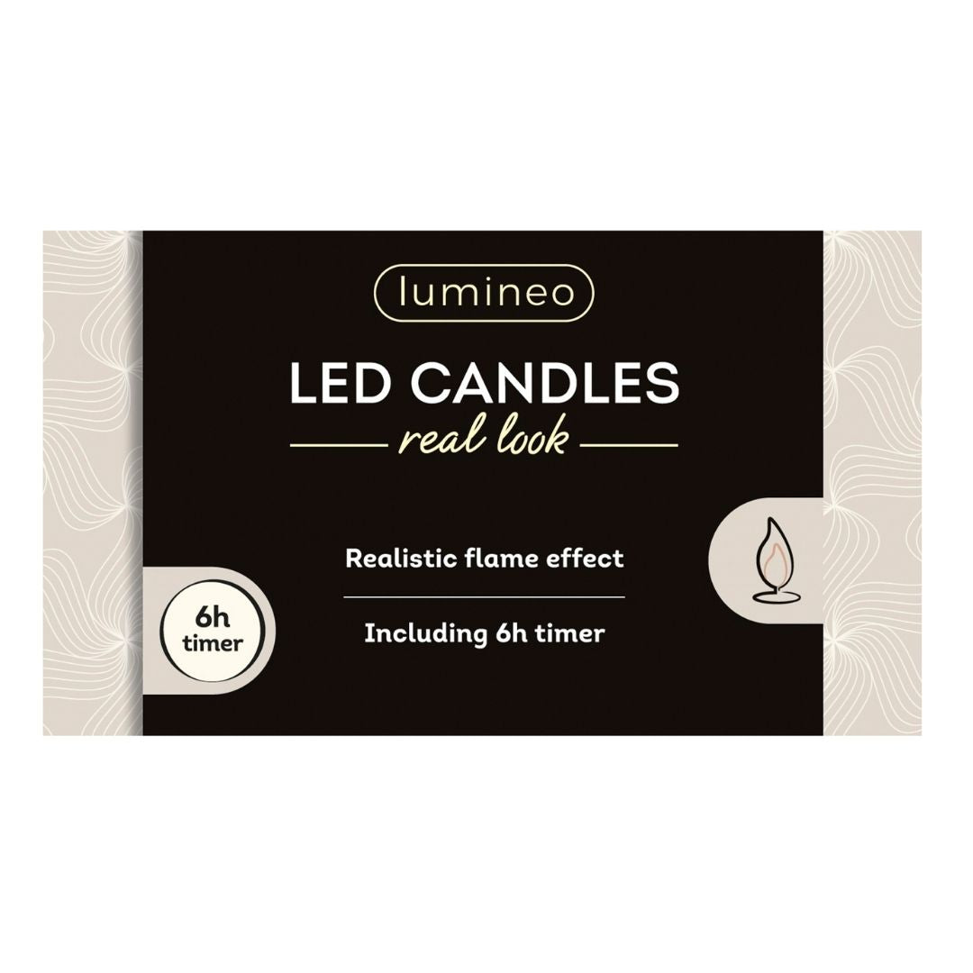 LED Wick Dinner Candles Green - 2 Pack