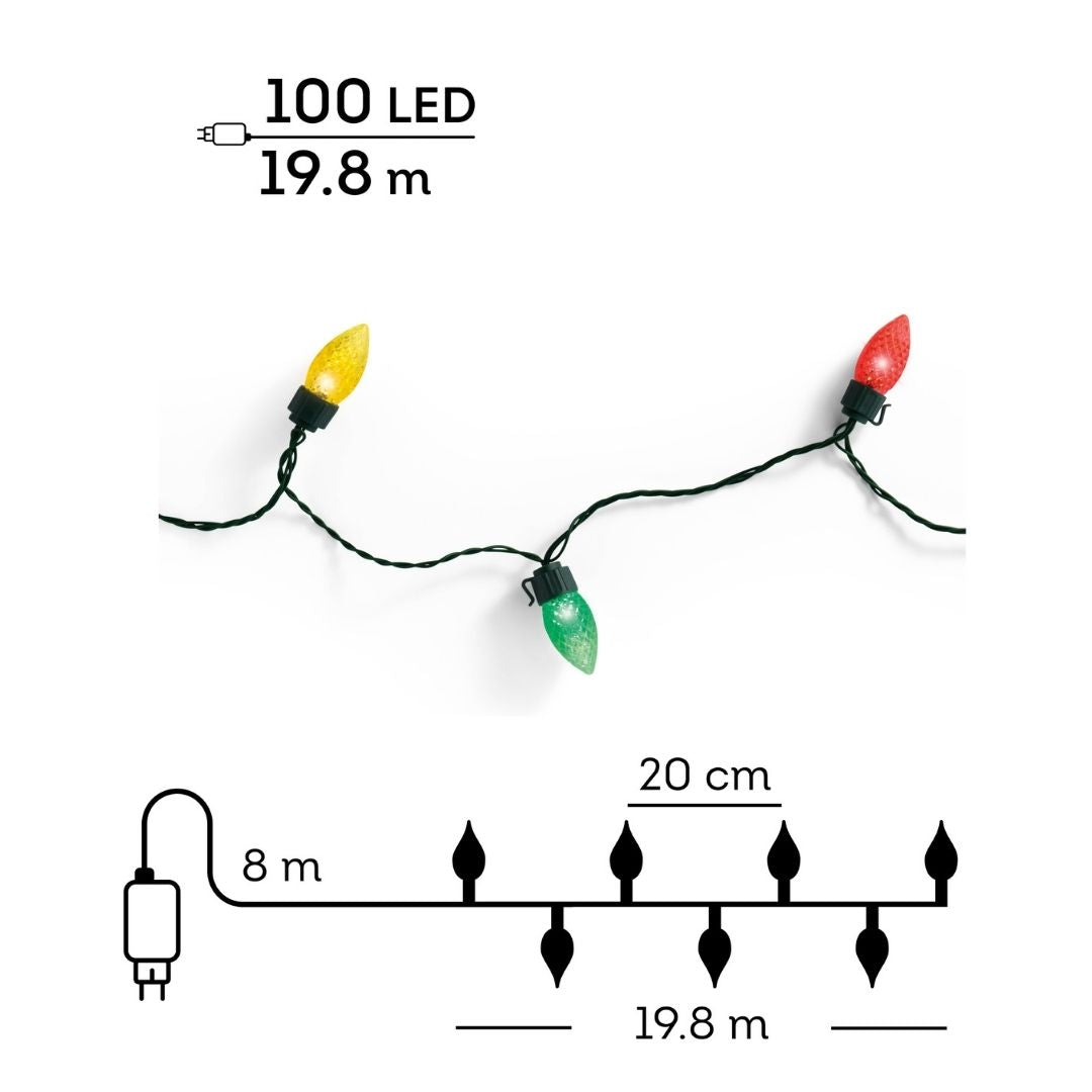 Vintage Christmas Lights Multi Colour