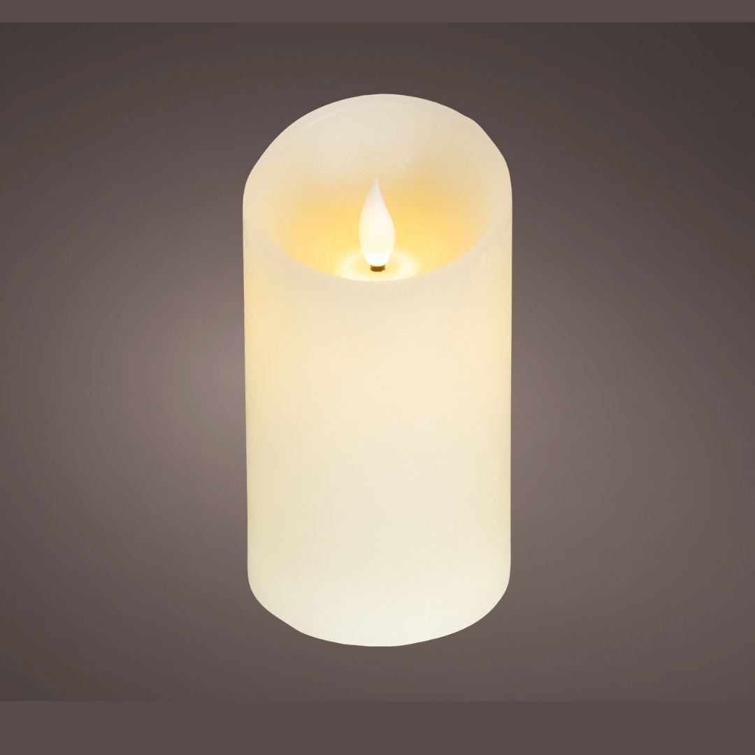 LED Wax Candle White - 13.5cm
