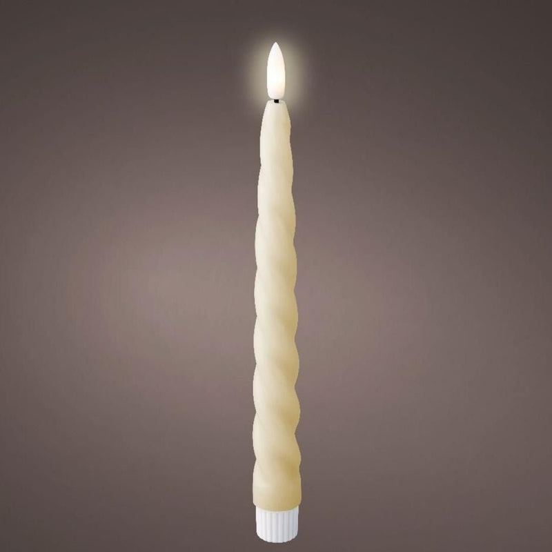 LED Wick Dinner Candles Swirl