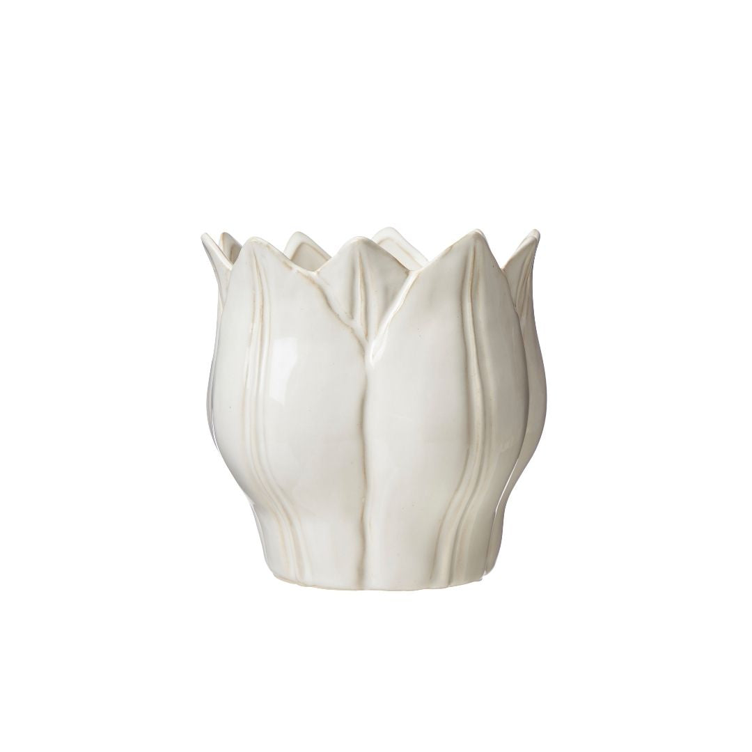Leslie Indoor Pot Off White