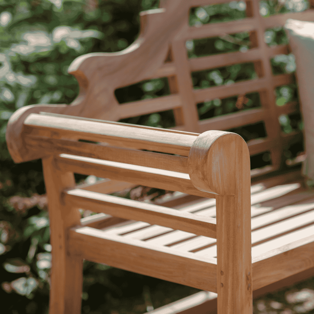 Lutyens Style Wooden Garden Bench