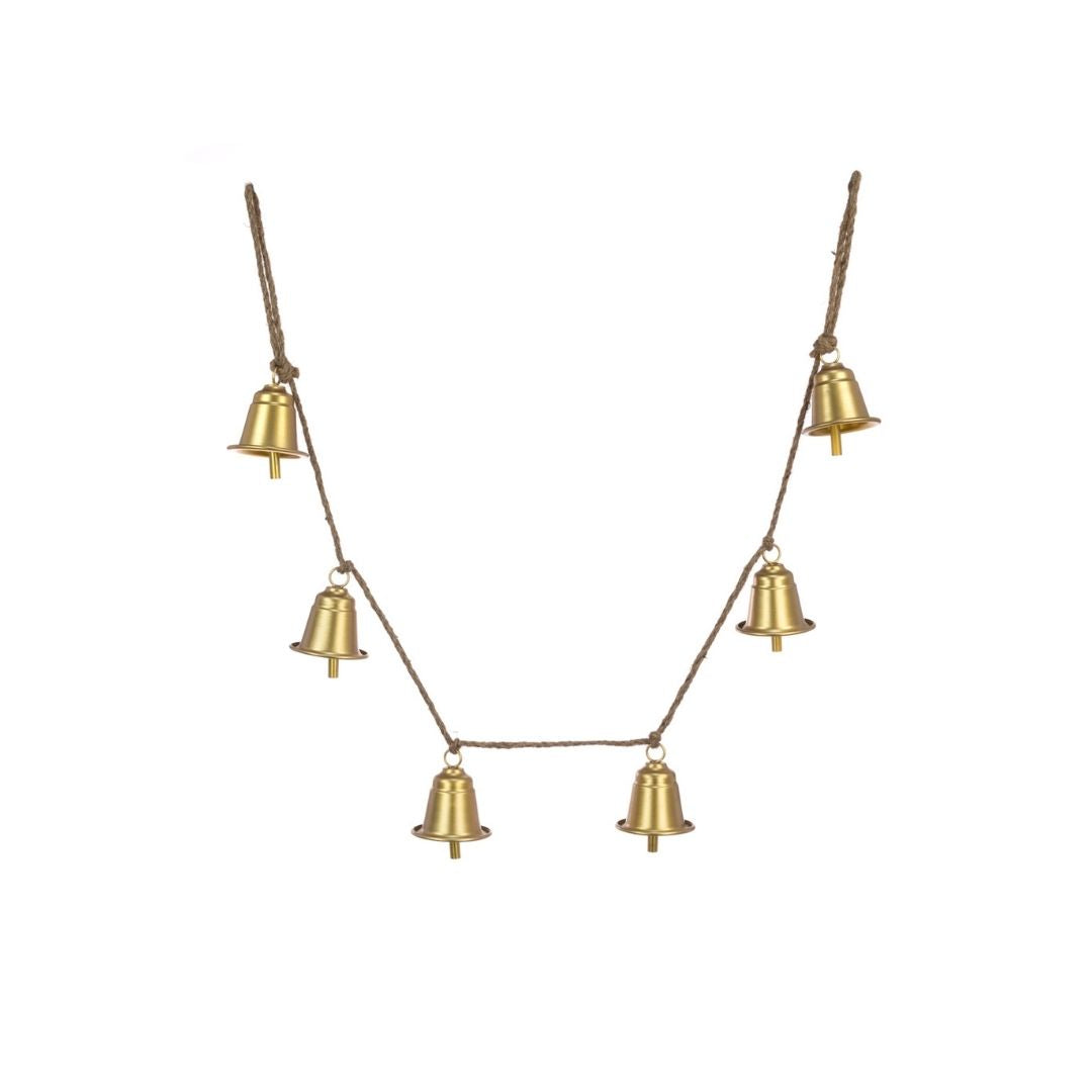 Christmas Metal Bell Garland 138cm