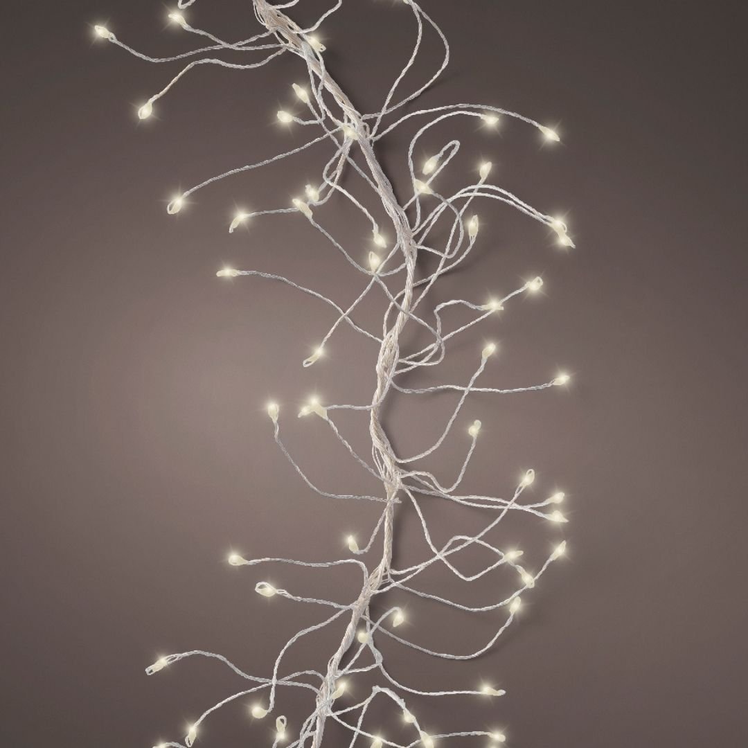 Micro LED Christmas Cluster Twinkle Lights - Warm White