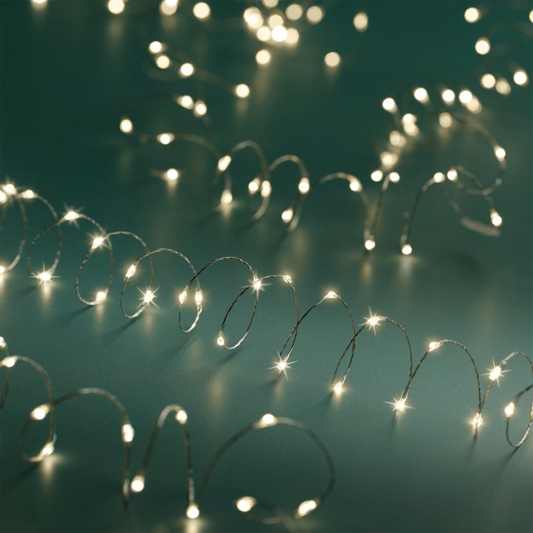 Micro LED String Lights Warm White 240 LED