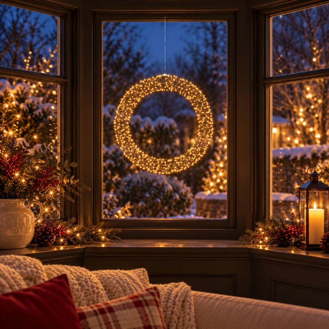 Christmas Wreath Micro LED Classic Warm 58cm