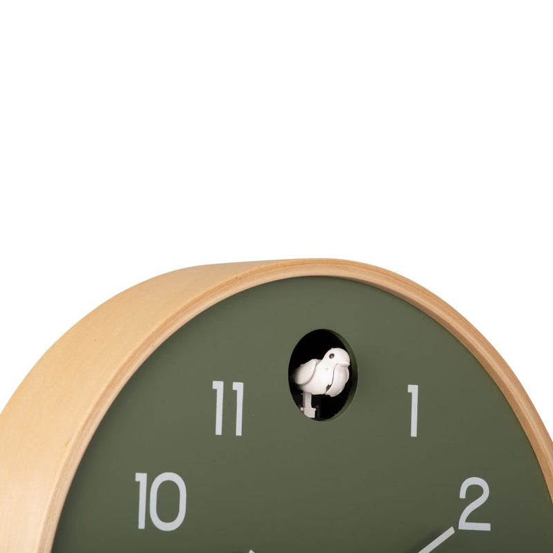 Modern Cuckoo Clock Birch - Green