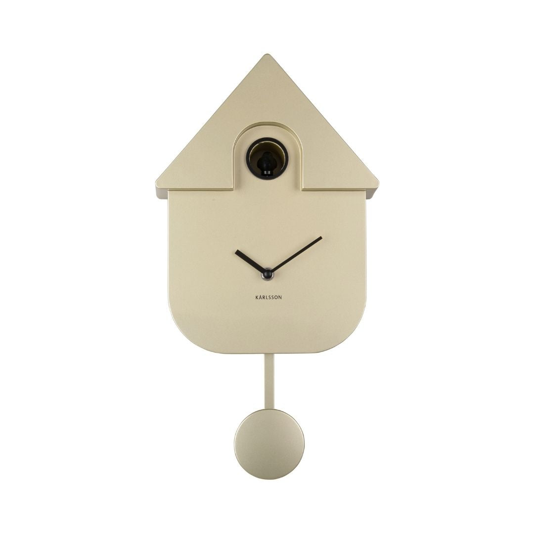 Modern Cuckoo Clock Metallic Gold