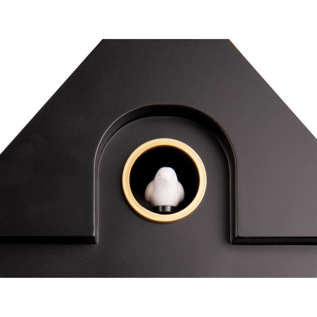 Modern Cuckoo Wall Clock Black