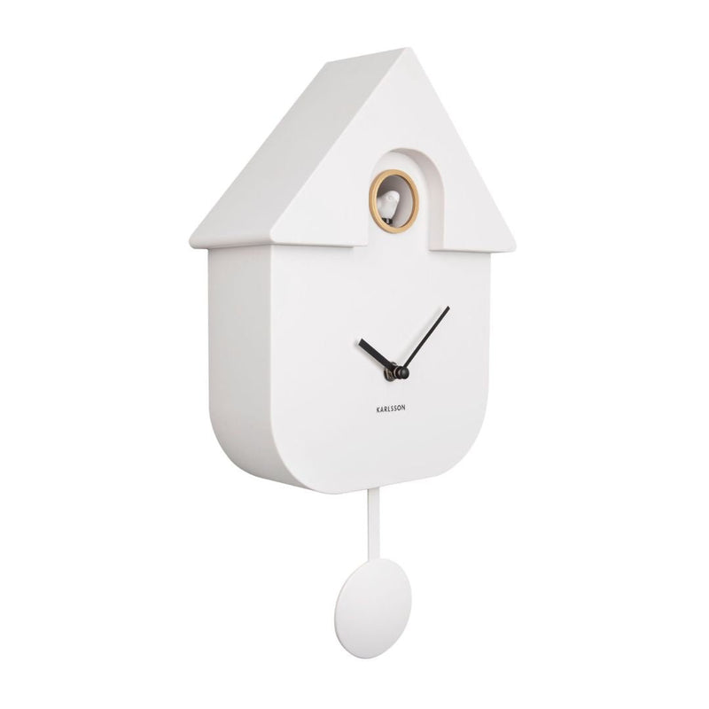Modern Cuckoo Wall Clock White - The Garden HouseKarlsson