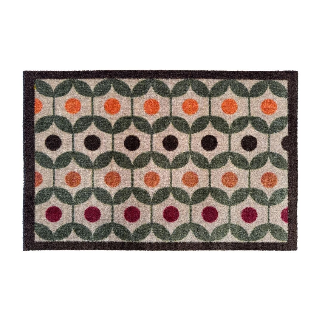 Door Mat Retro Geo Earth