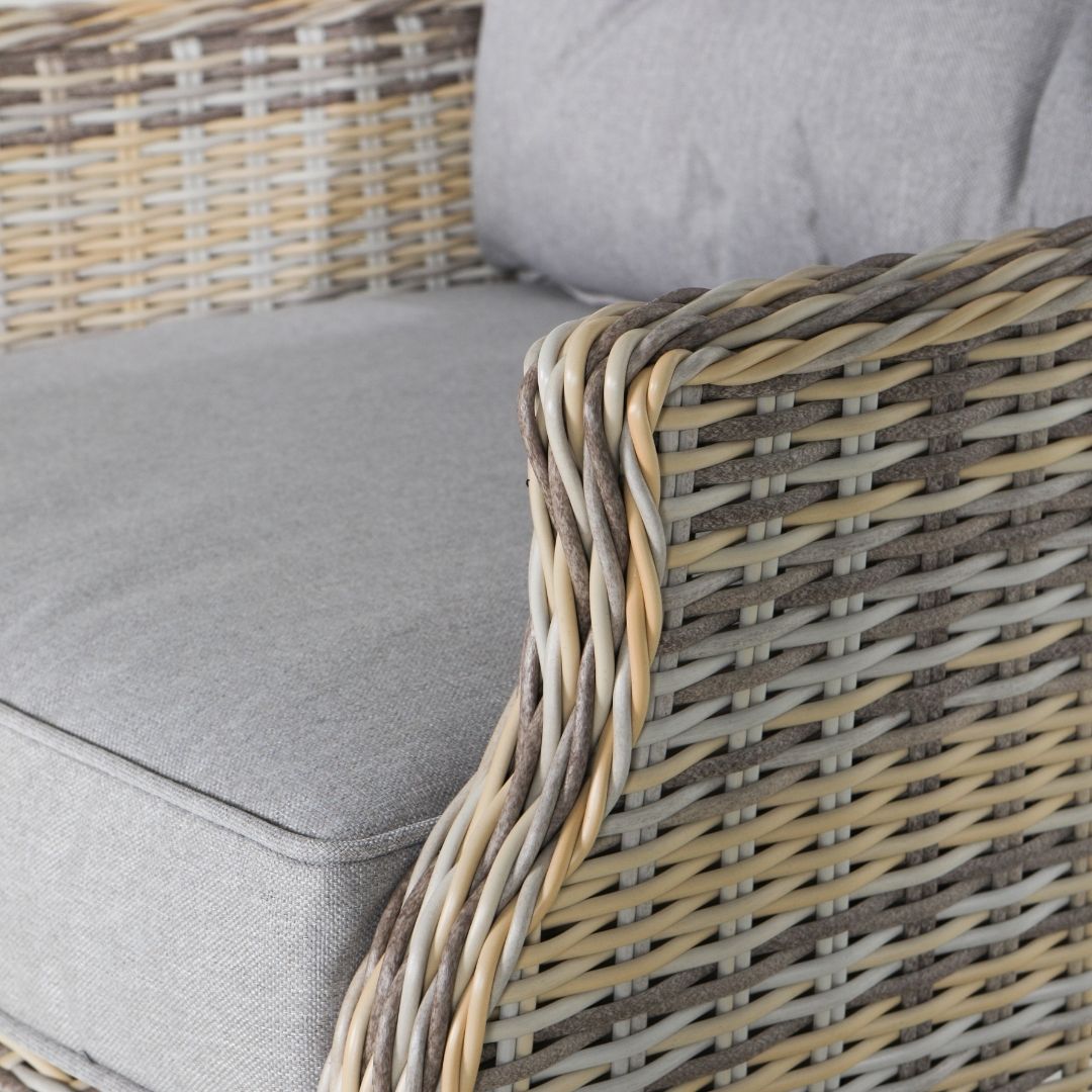 Mykonos Rattan Garden 4 Seat Dining Furniture Set