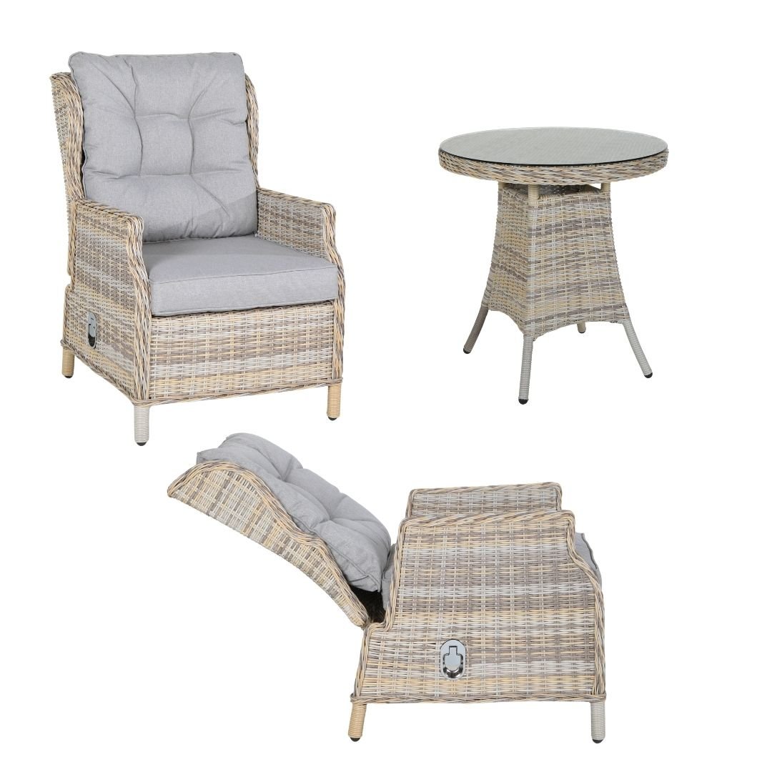 Mykonos Rattan Garden Bistro Furniture Set