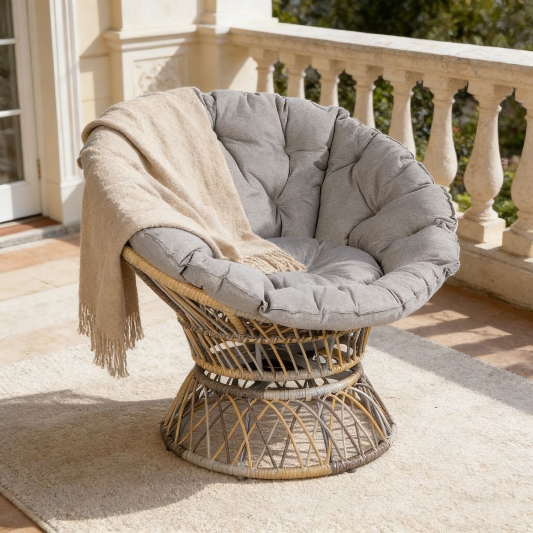 Mykonos Rattan Swivel Garden Chair