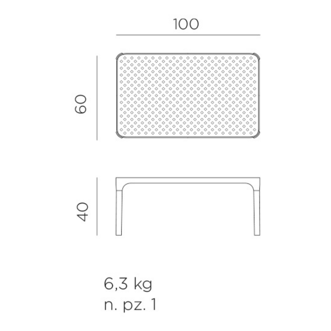 Net 4 Seat Garden Lounge Furniture Set Senape - Mustard