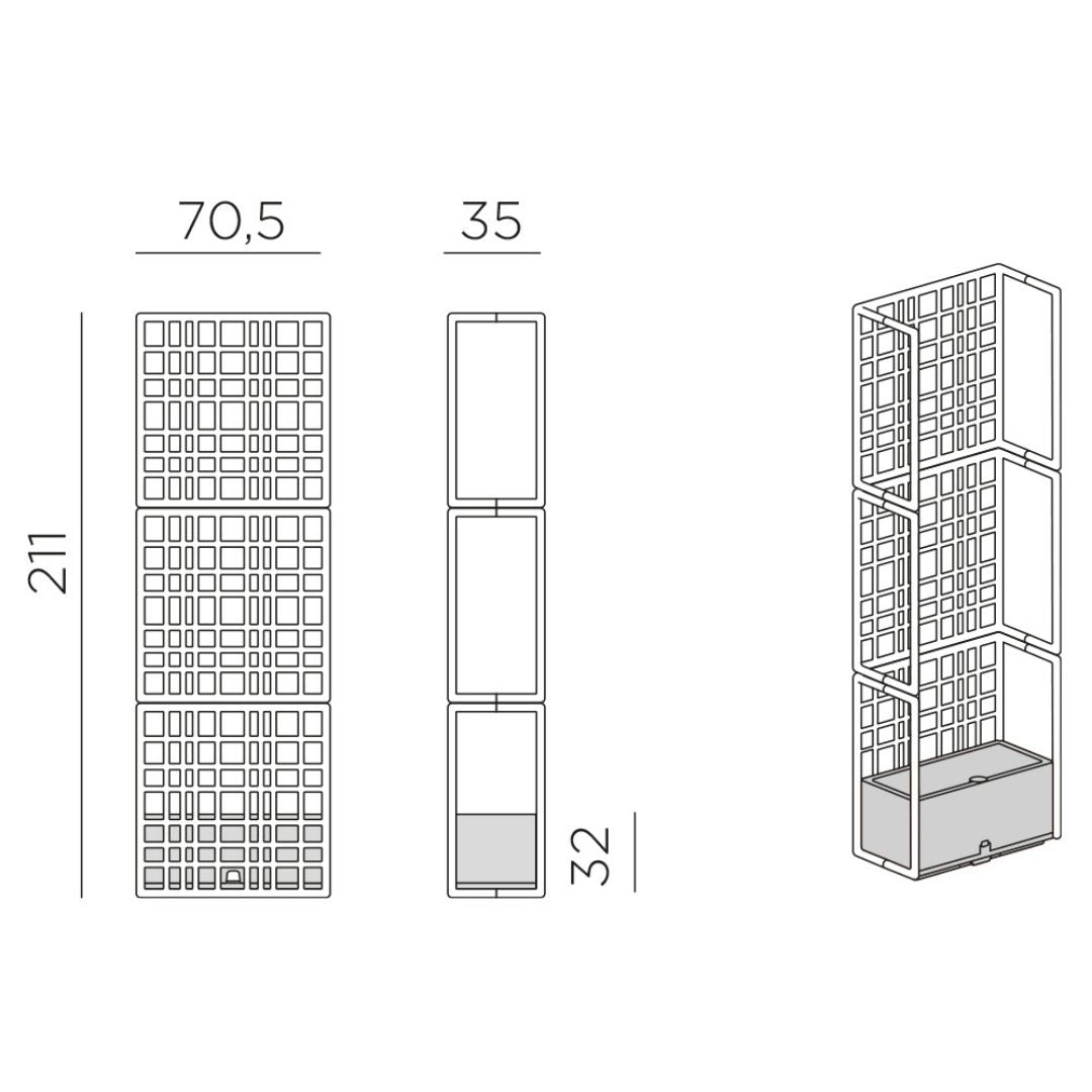 Sipario 3 Modular Partition - Terra