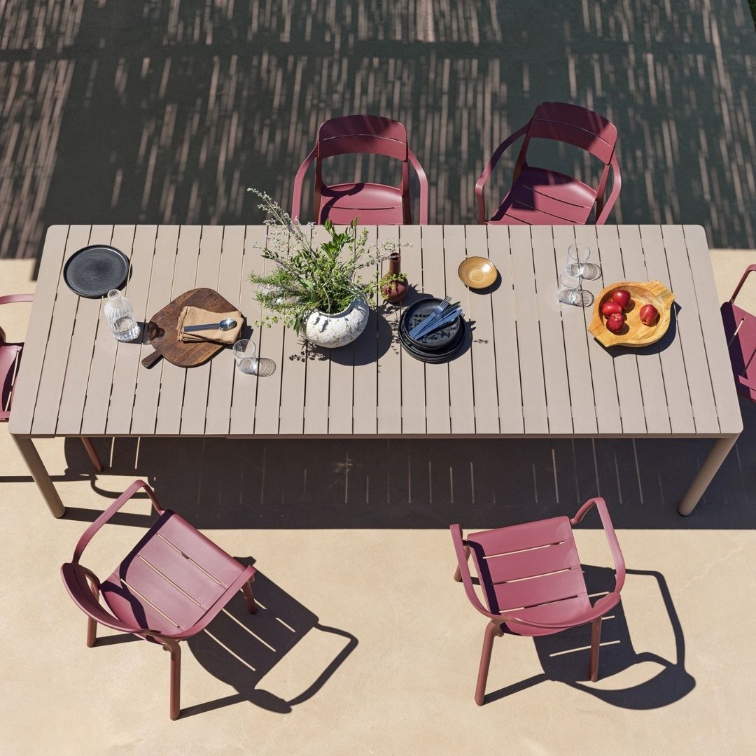 Nardi Tevere 210 Extendable Outdoor Table - Taupe