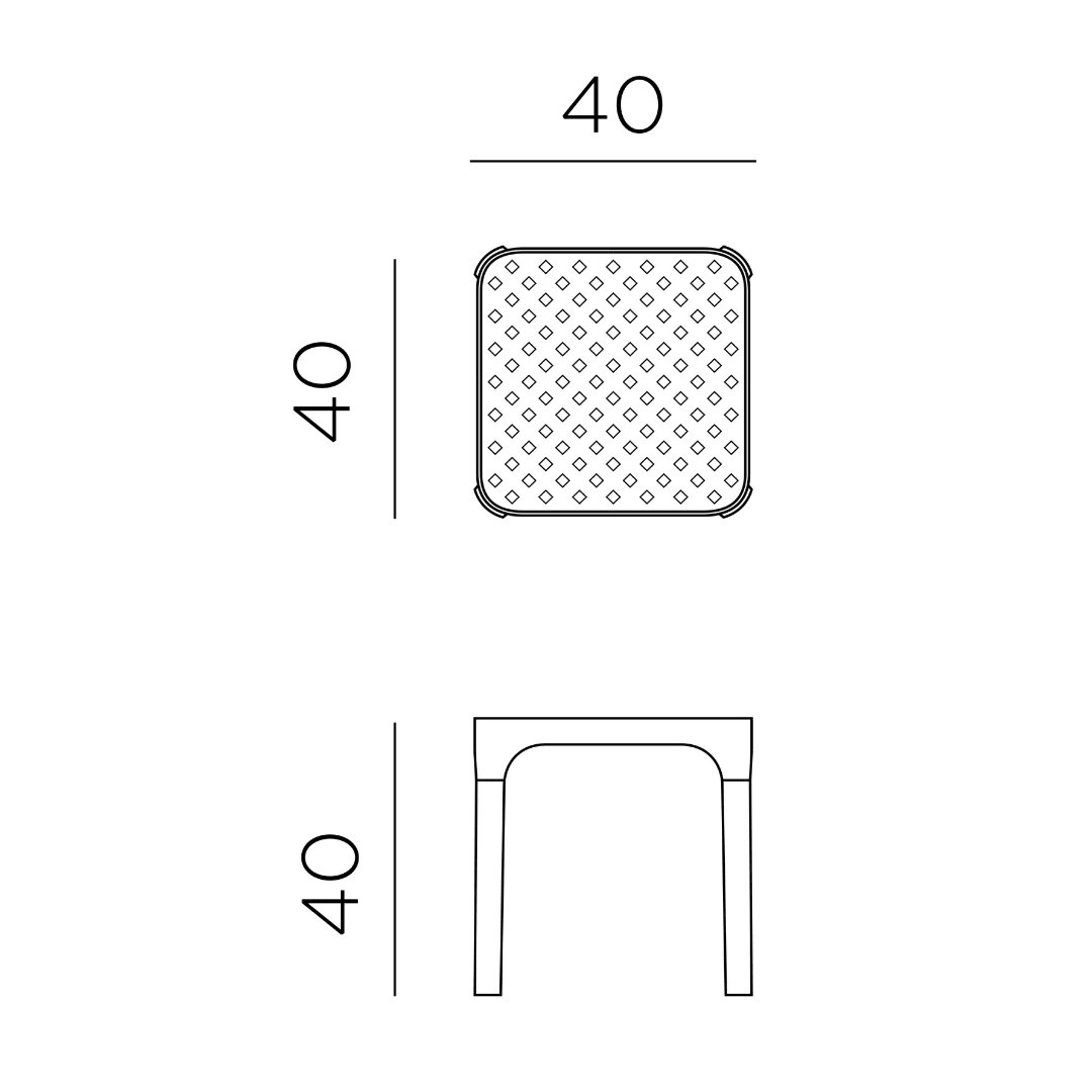 Net Garden Bistro Furniture Set Corallo - Coral