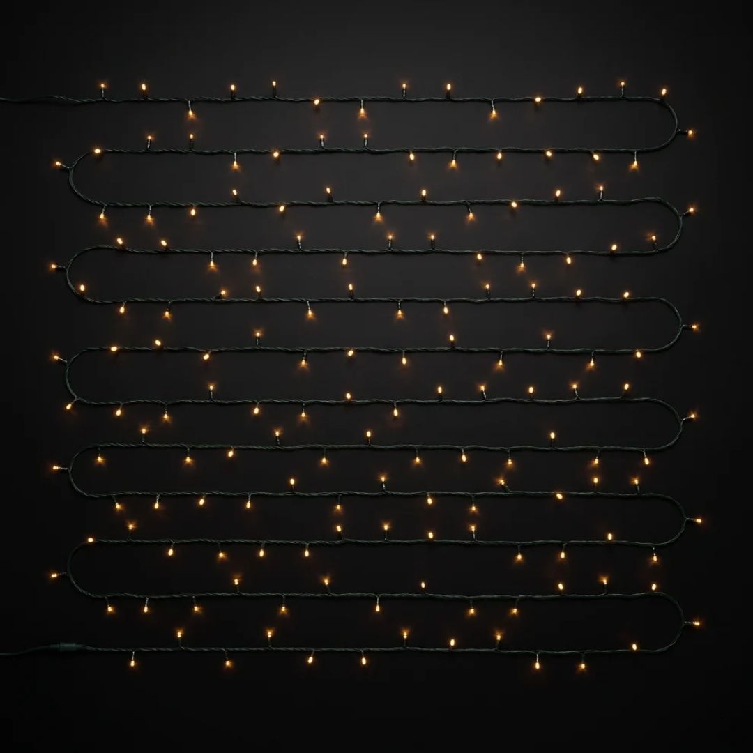 Christmas String Lights 600 Warm White LED - Battery Operated