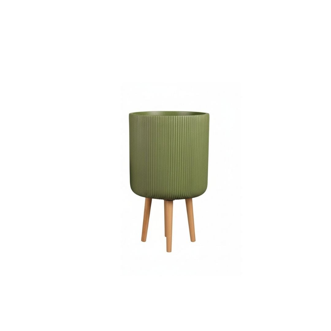 Nuovo Indoor Pot On Stand Green