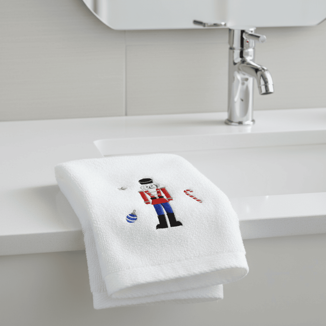 Christmas 'Noel Nutcracker' Hand Towel