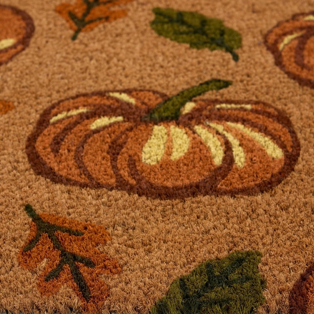 Coir Outdoor Mat Multi Pumpkins 45 x 75cm