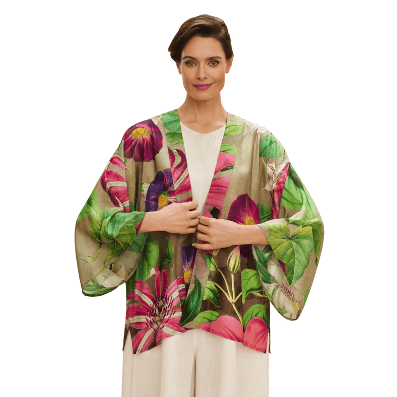 Oversized Botanicals Kimono Jacket