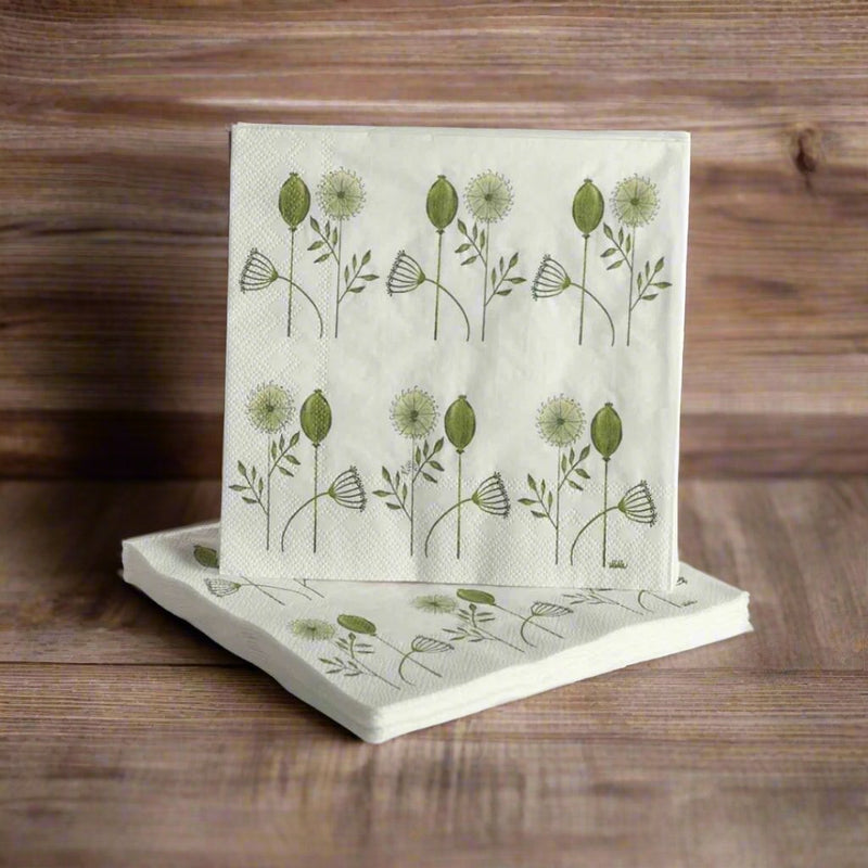 Paper Napkins Seed Green