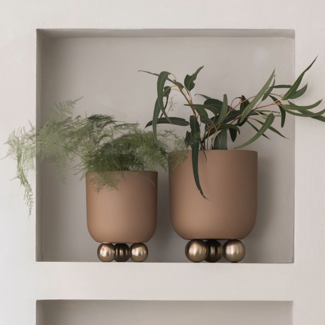 Estilo Indoor Pot - Mocha Brown