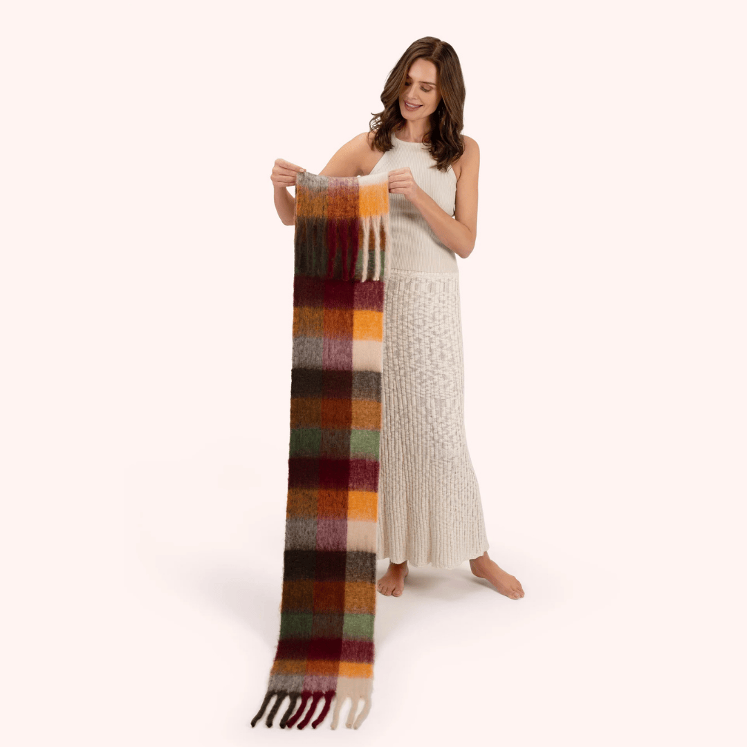 Molly Cosy Scarf - Russet Mix