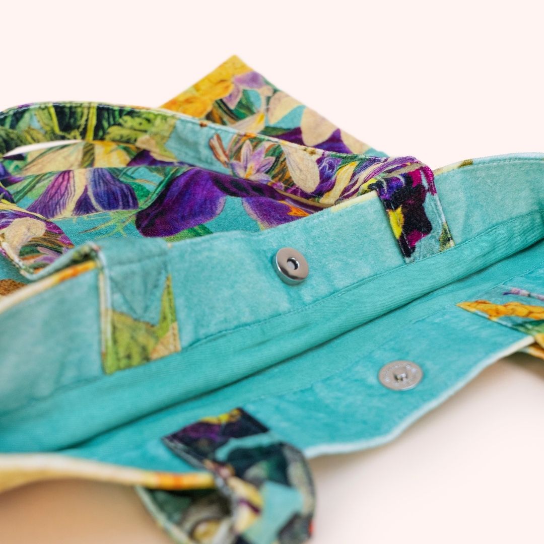 Velvet Tote Bag - Spring Flora
