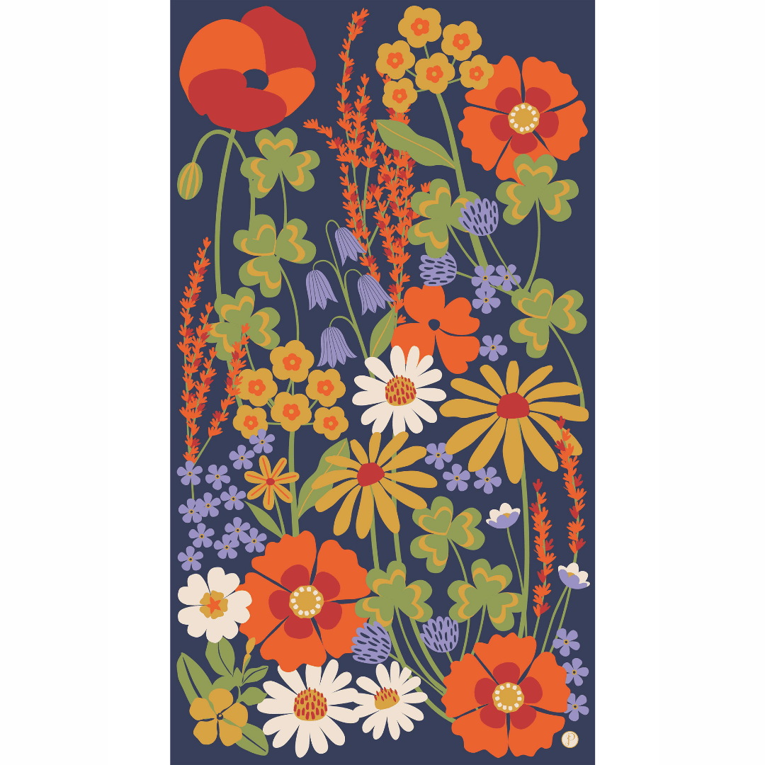 Print Scarf - Nordic Meadow