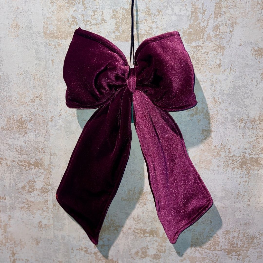 Purple Velvet Bow