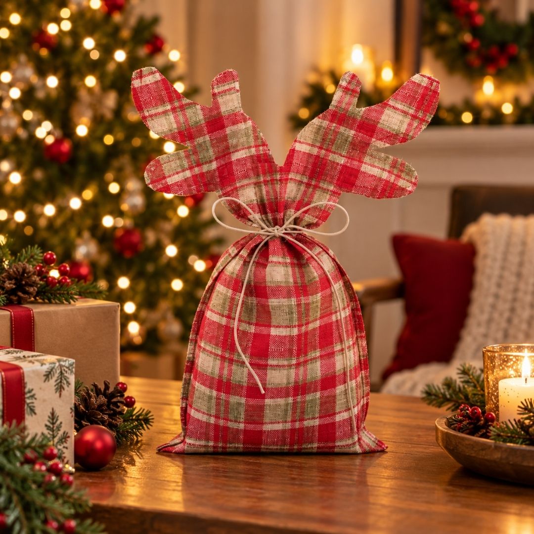 Reindeer Gift Bag 40cm