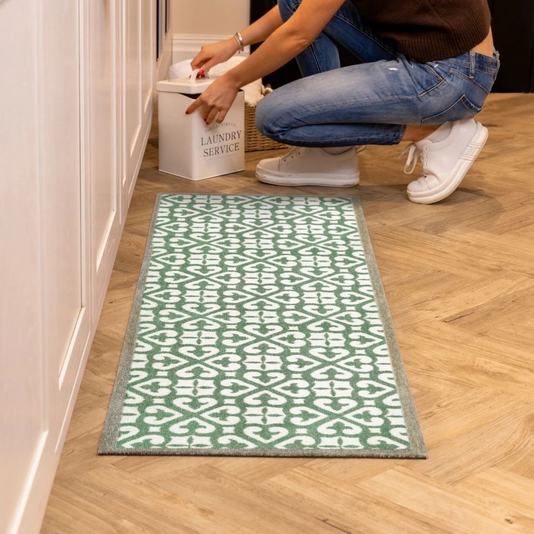 Runner Rug Harlequin Green