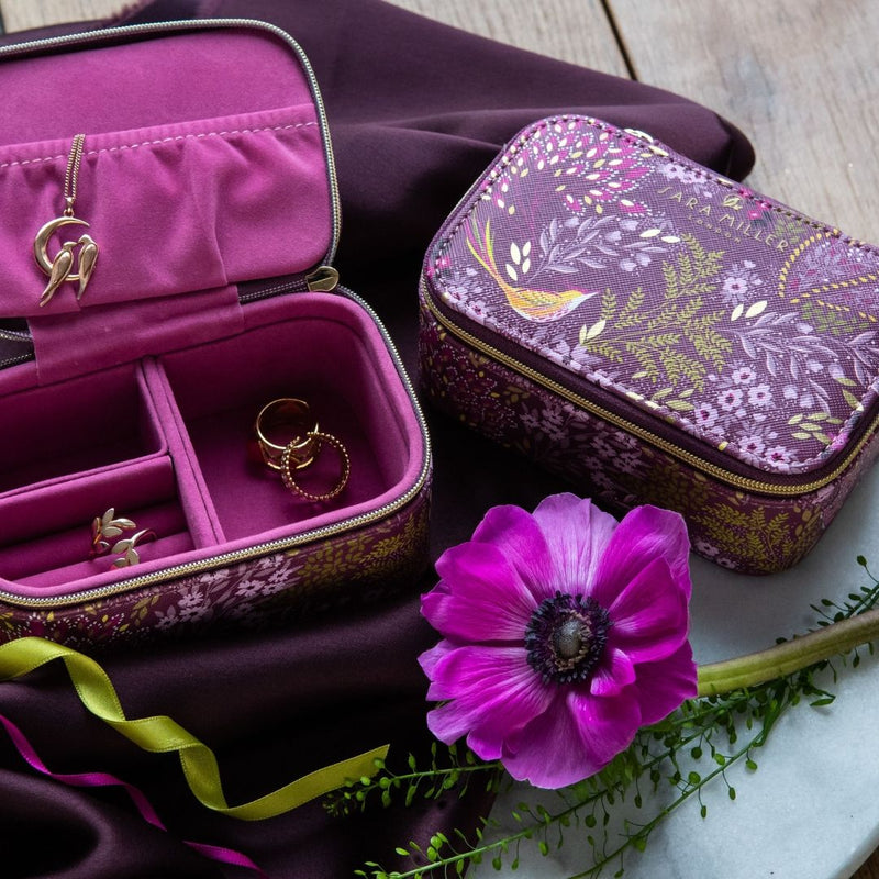 Sara Miller Jewellery Case Plum Songbird