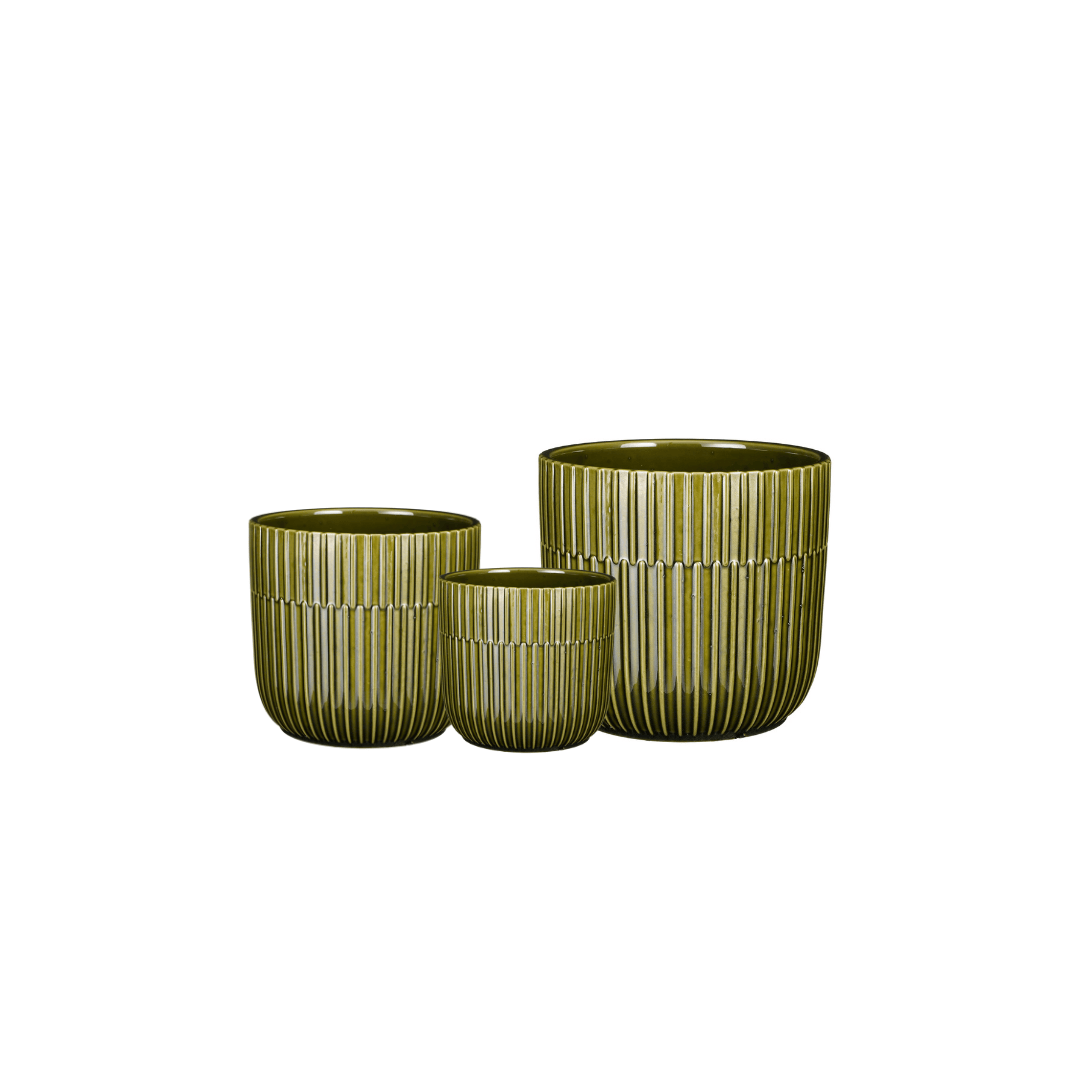 Sara Pot Round Green