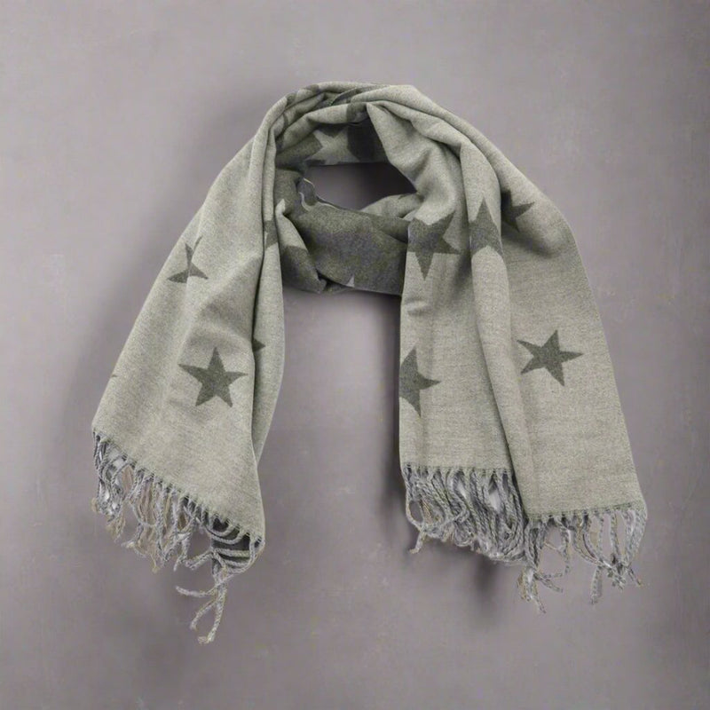 Scarf Josephine Grey Stars